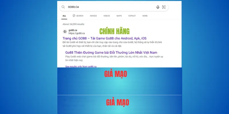 Go88 thật chỉ có tại go88.com và go88.ca – tránh bị lừa đảo 3 Go88.ca – bản cập nhật mới nhất từ Go88